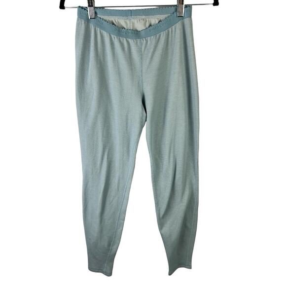 Patagonia Women’s Capiline Base Layer Leggings Blue Green sz M - Picture 1 of 8